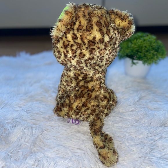 - TY BEANIE BOOS  SPECKLES APPROX 9" LEOPARD plush stuff animal‎ collection - Picture 4 of 6
